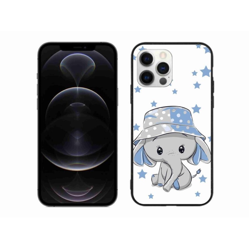 Zselés borítás mmCase iPhone 12 Pro Max készülékhez - kék elefánt