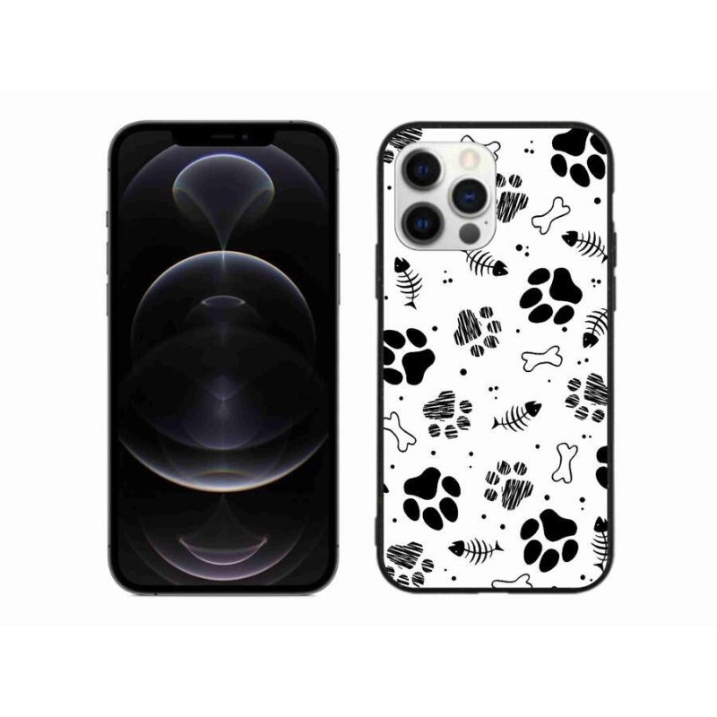 Zselés borítás mmCase iPhone 12 Pro Max készülékhez - kutyamancsok 1