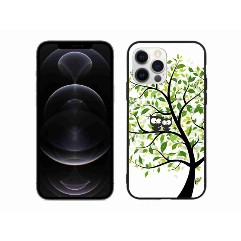 Zselés borítás mmCase iPhone 12 Pro Max készülékhez - baglyok a fán