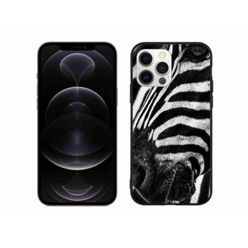 Zselés borítás mmCase iPhone 12 Pro Max készülékhez - zebra
