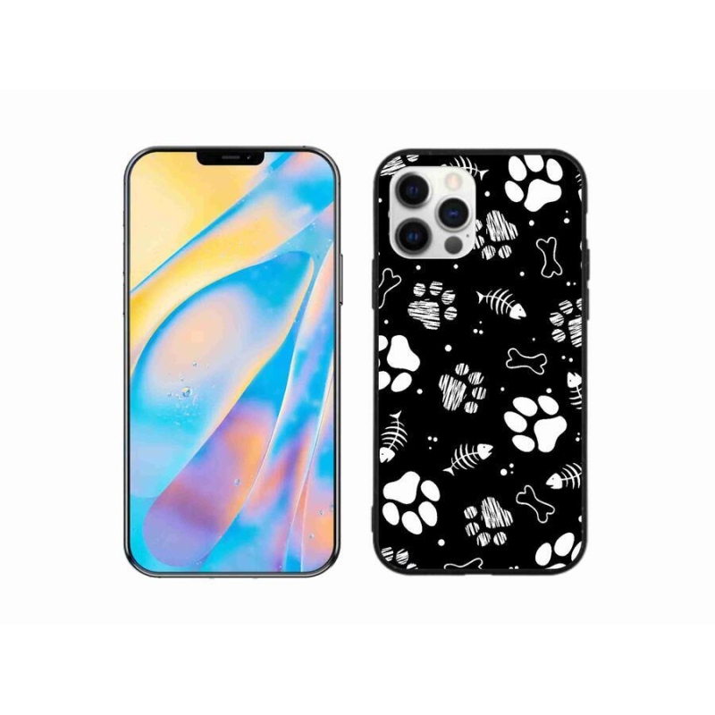 Gél borítás mmCase iPhone 12 Pro készülékhez - kutyamancsok