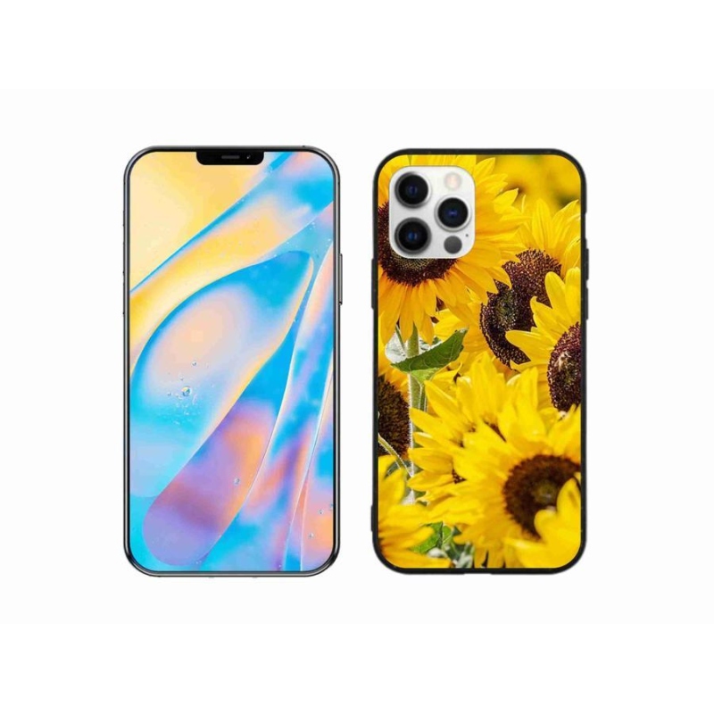 Zselés borítás mmCase iPhone 12 Pro készülékhez - Napraforgó