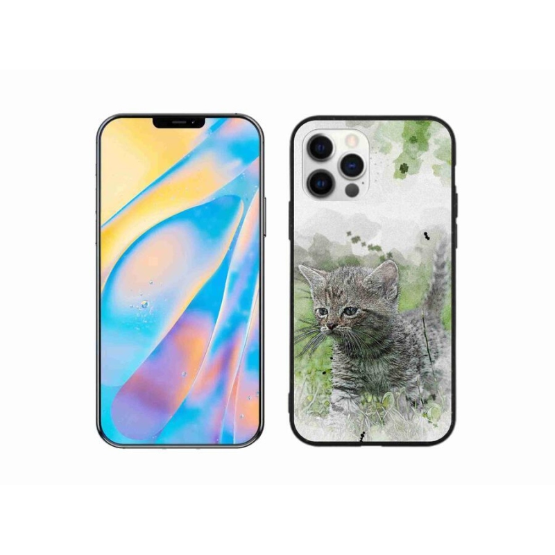 Gél borítás mmCase iPhone 12 készülékhez - aranyos cica 1