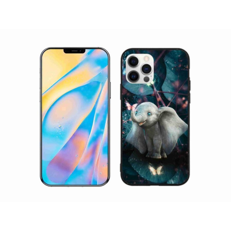 Gél borítás mmCase iPhone 12 készülékhez - aranyos elefánt