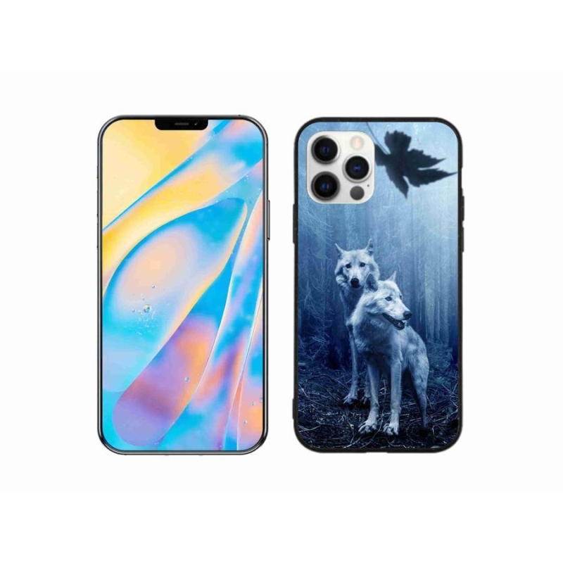 Gél borítás mmCase iPhone 12 készülékhez - farkasok az erdőben
