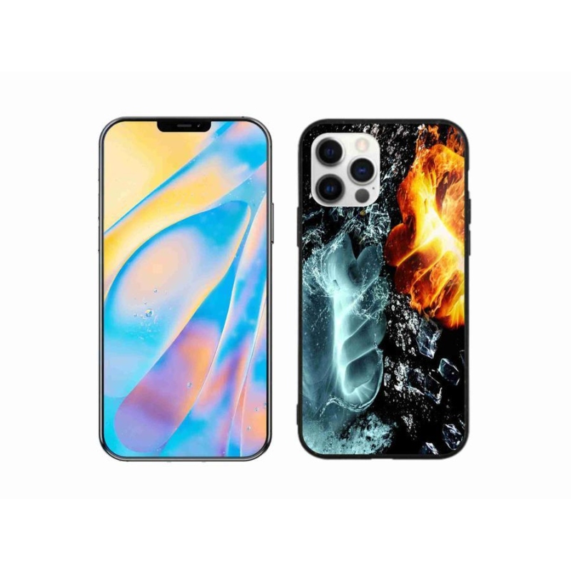 Zselés borítás mmCase iPhone 12 készülékhez - víz és tűz