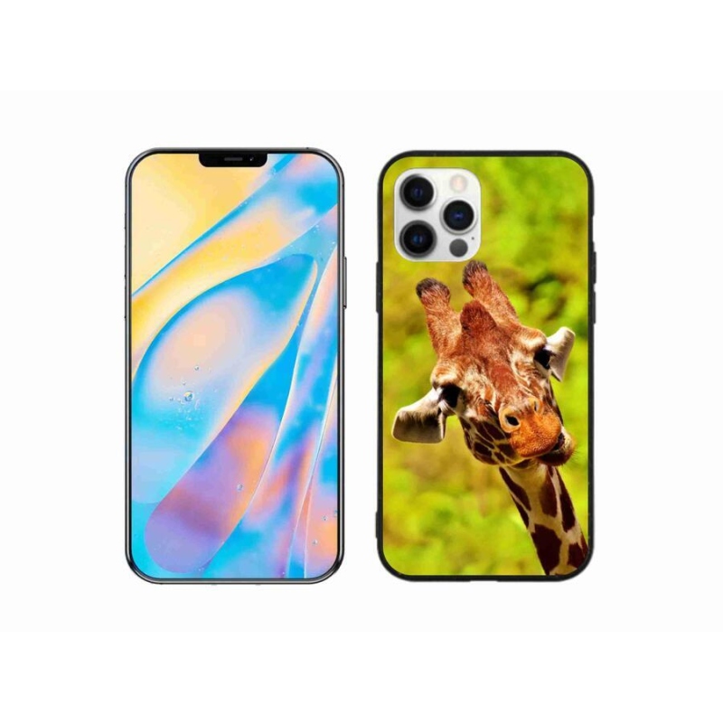 Zselés borítás mmCase iPhone 12 készülékhez - zsiráf