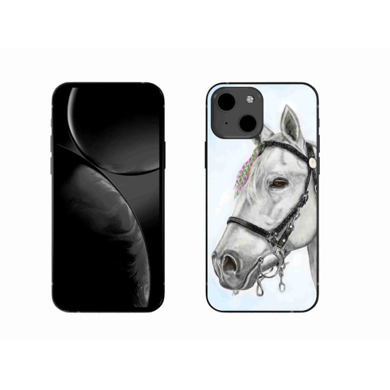 Zselés borítás mmCase iPhone 13 6.1 - fehér ló 1