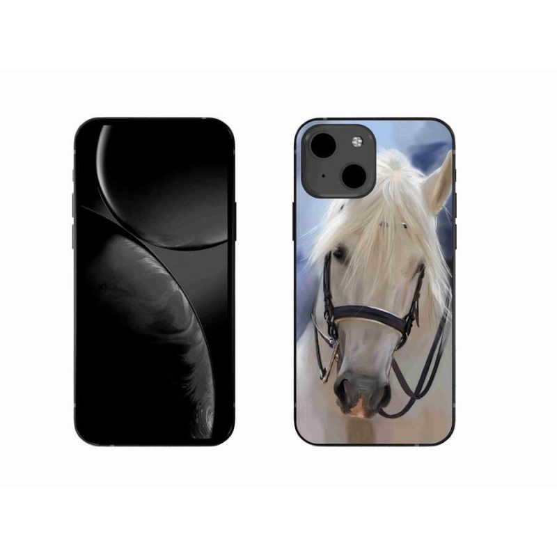 Zselés borítás mmCase iPhone 13 6.1 készülékhez - fehér ló