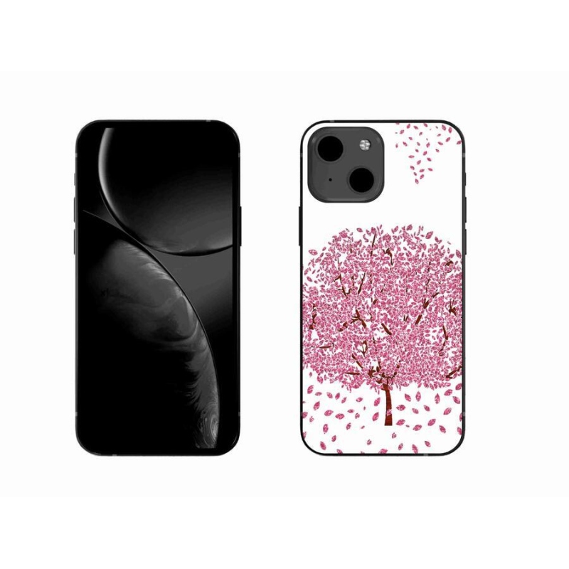 Zselés borítás mmCase iPhone 13 6.1 készülékhez - rajzfilmfa levelekkel