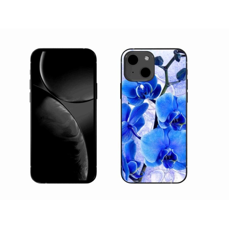 Gél borítás mmCase iPhone 13 6.1 készülékhez - kék virágok