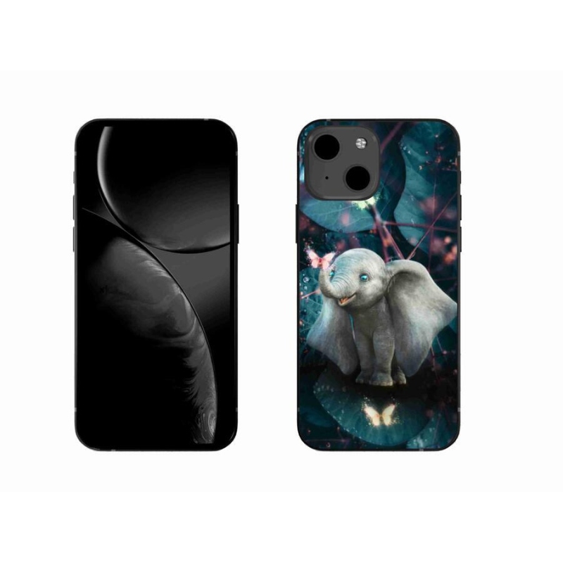 Zselés borítás mmCase iPhone 13 6.1 készülékhez - aranyos elefánt