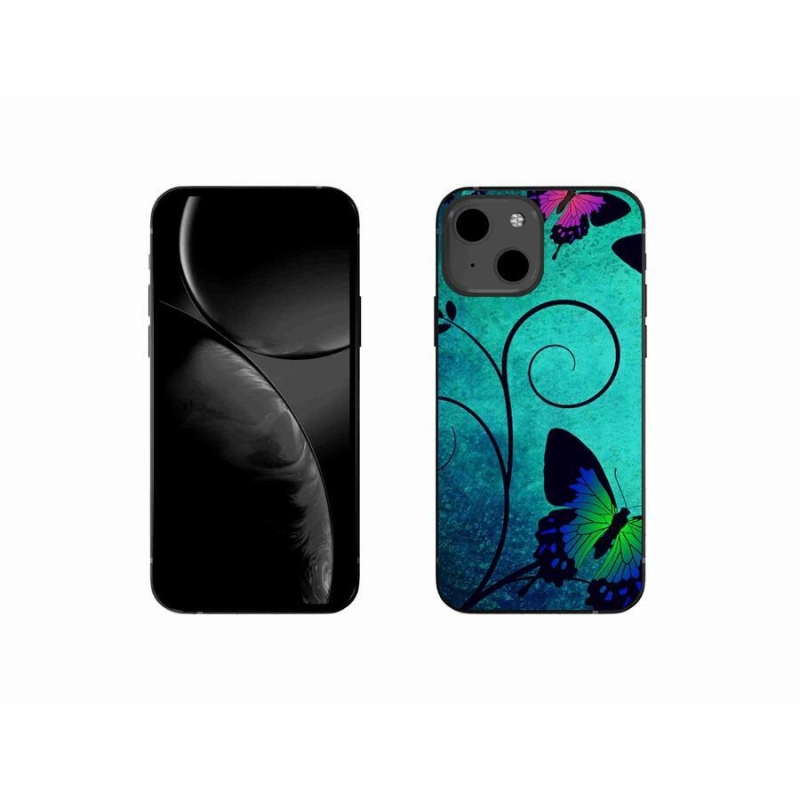 Gél borítás mmCase iPhone 13 mini 5.4 készülékhez - színes pillangók
