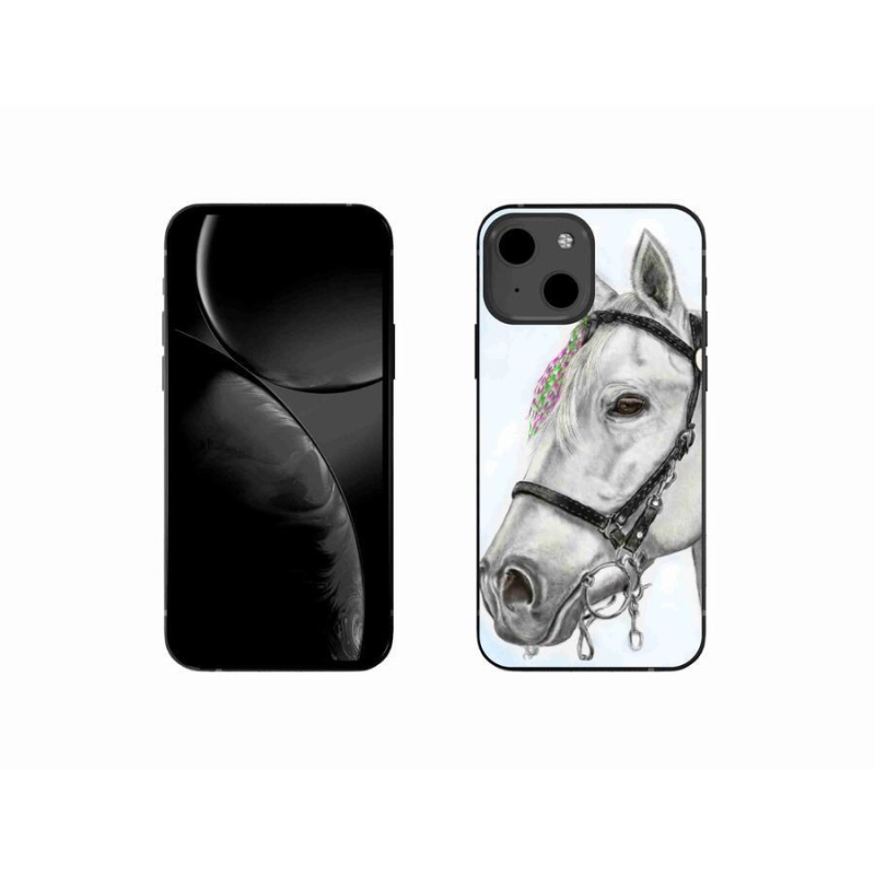 Zselés borítás mmCase iPhone 13 mini 5.4 - fehér ló 1
