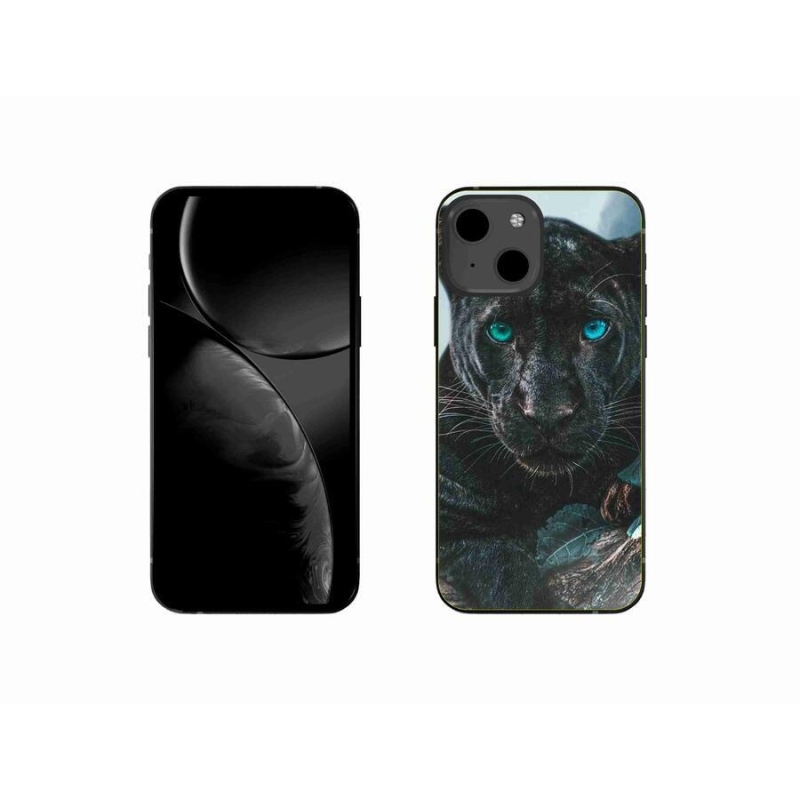 Zselés borítás mmCase iPhone 13 mini 5.4 - fekete párduchoz