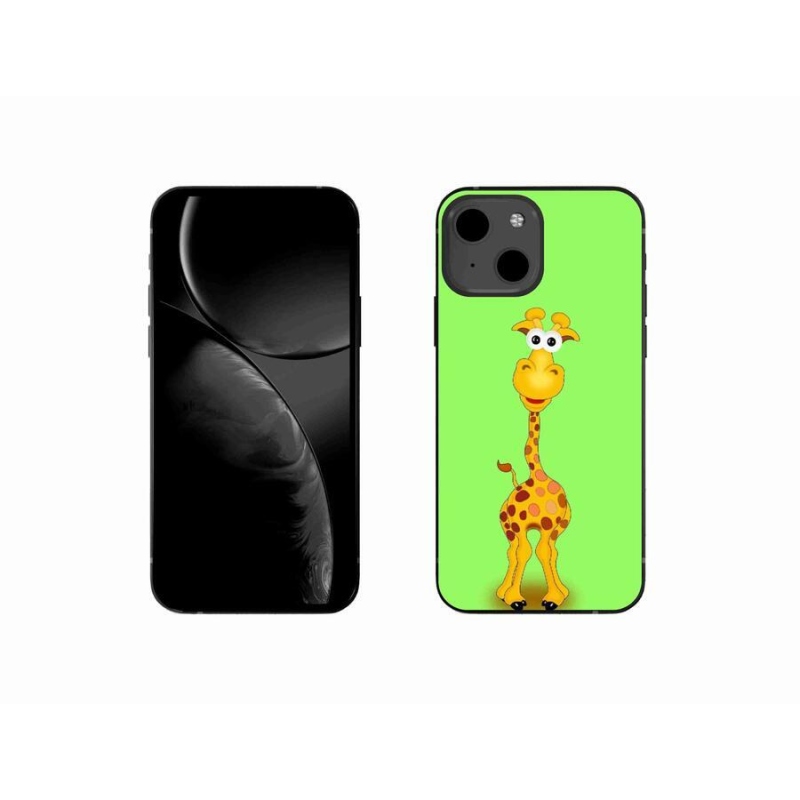 Zselés borítás mmCase iPhone 13 mini 5.4 - rajzfilm zsiráfhoz