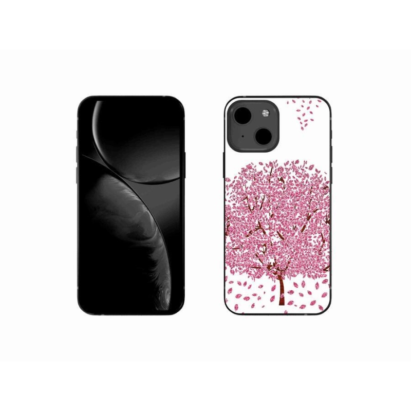 Gél borítás mmCase iPhone 13 mini 5.4 készülékhez - rajzfilmfa levelekkel