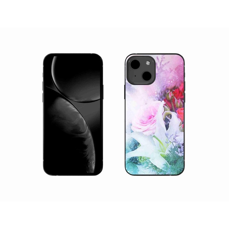 Gél borítás mmCase iPhone 13 mini 5.4 - virágok 4