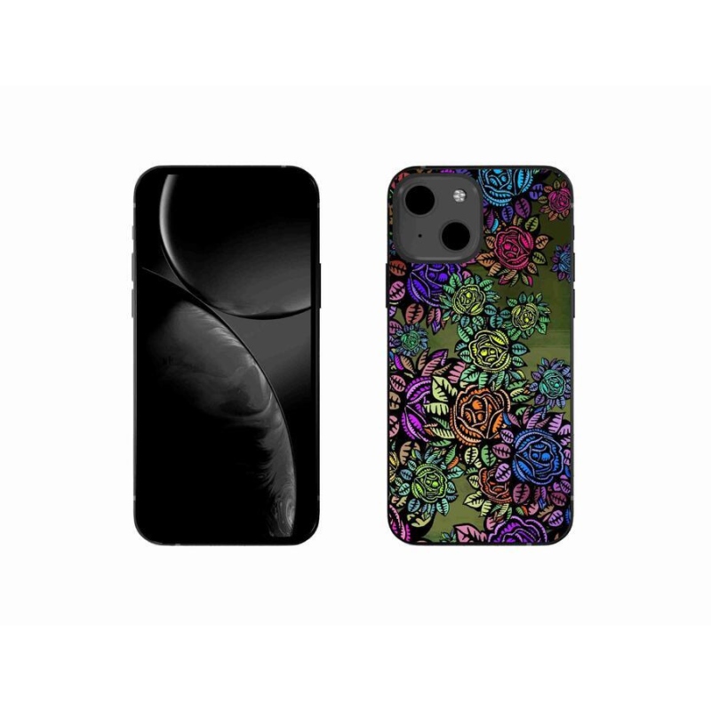 Gél borítás mmCase iPhone 13 mini 5.4 - virágok 6