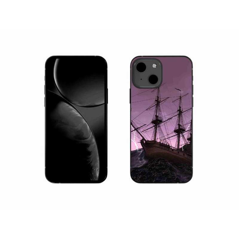 Zselés borítás mmCase iPhone 13 mini 5.4 készülékhez - hajó a viharban