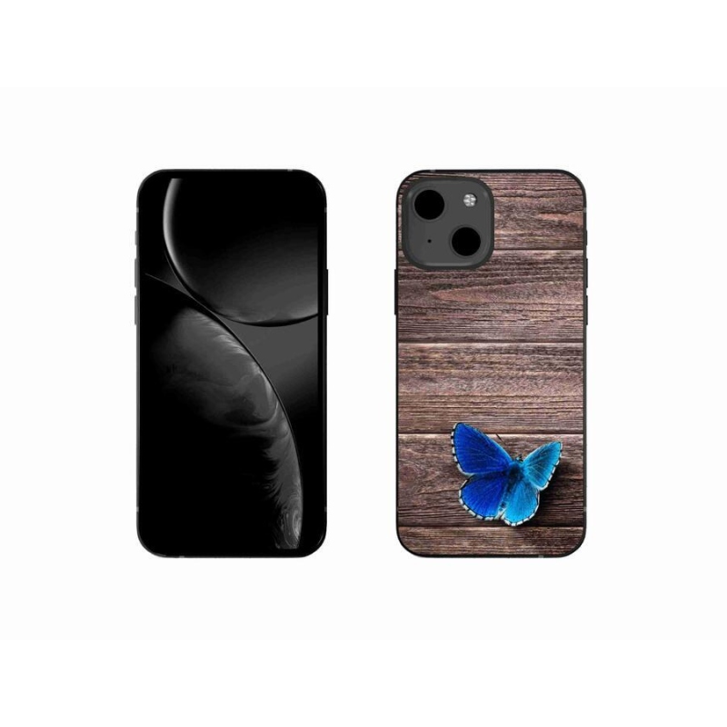 Zselés borítás mmCase iPhone 13 mini 5.4 - kék pillangó 1