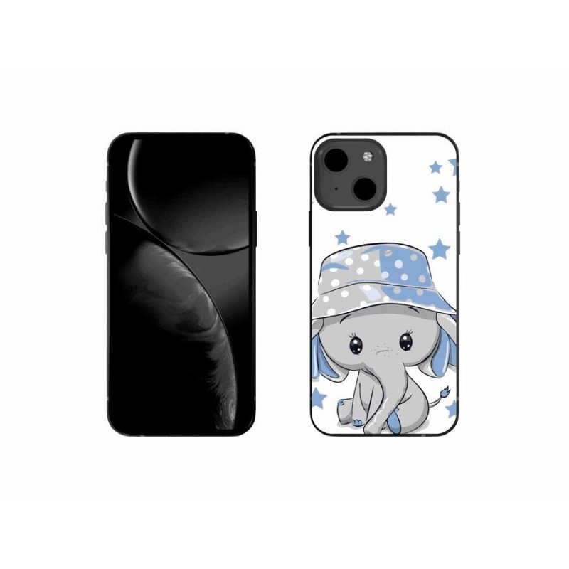 Zselés borítás mmCase iPhone 13 mini 5.4 - kék elefánthoz
