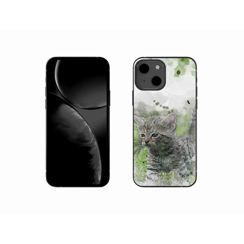 Gél borítás mmCase iPhone 13 mini 5.4 készülékhez - aranyos cica 1