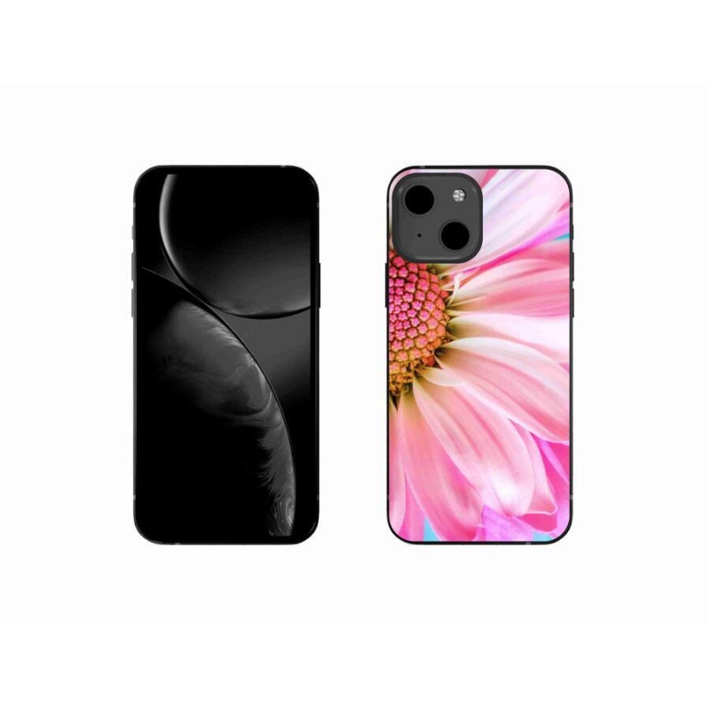 Zselés borítás mmCase iPhone 13 mini 5.4 - rózsaszín virág