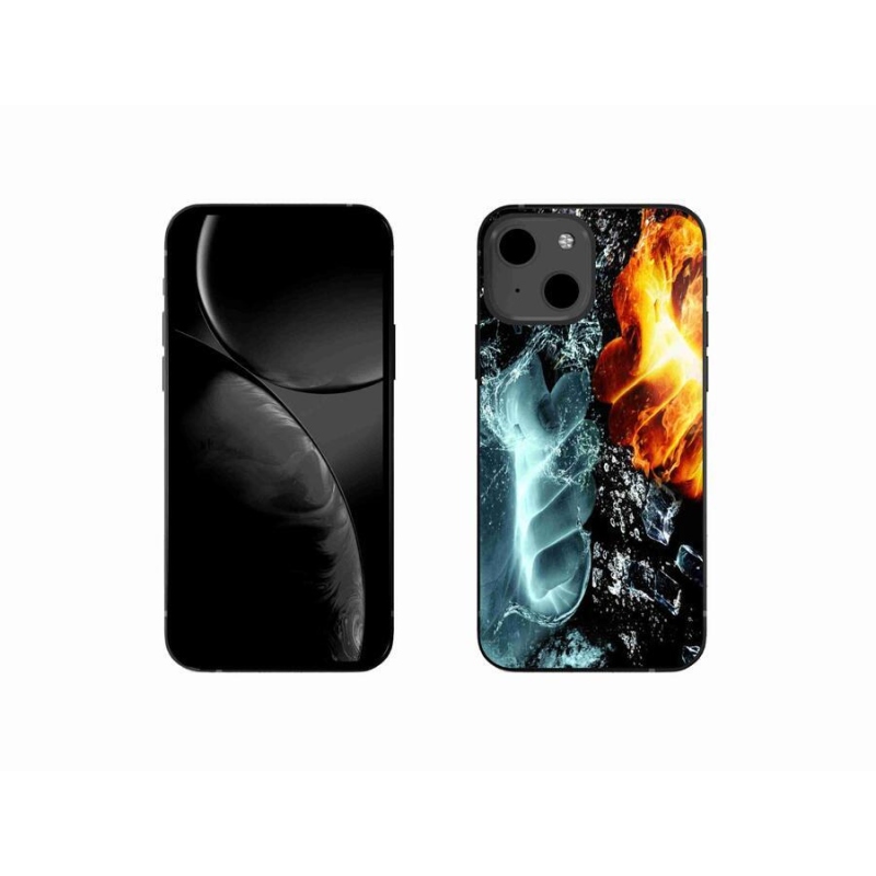 Zselés borítás mmCase iPhone 13 mini 5.4 - víz és tűz