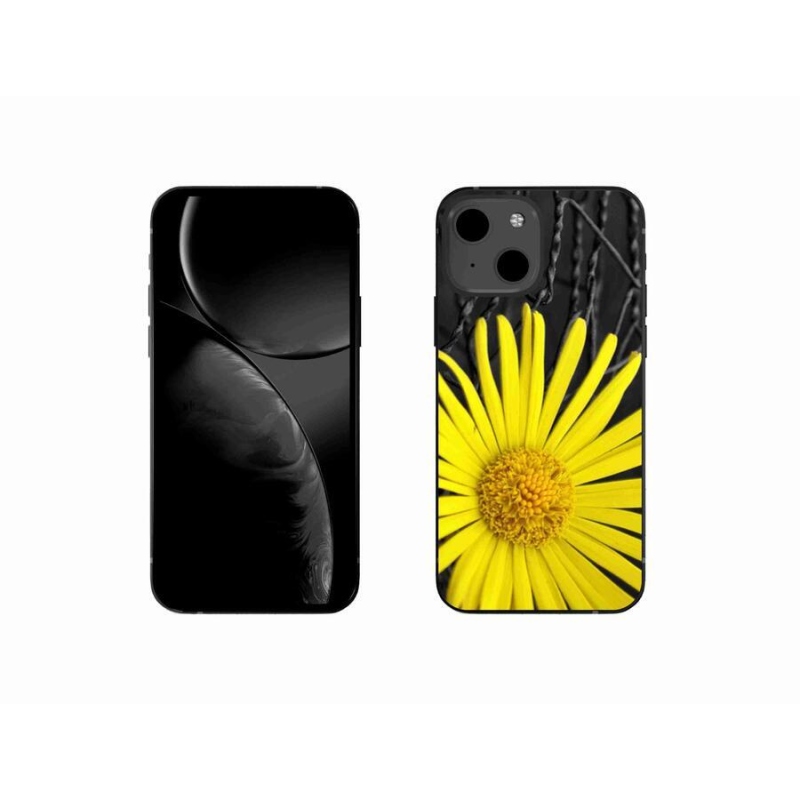 Gél borítás mmCase iPhone 13 mini 5.4 készülékhez - sárga virág