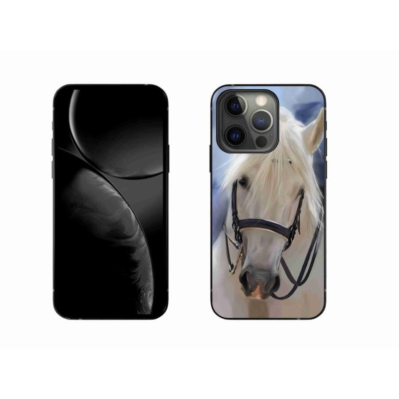 Zselés borítás mmCase iPhone 13 Pro 6.1 készülékhez - fehér ló