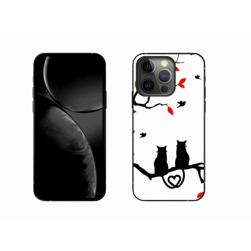 Zselés borítás mmCase iPhone 13 Pro 6.1 készülékhez - macska szeretet