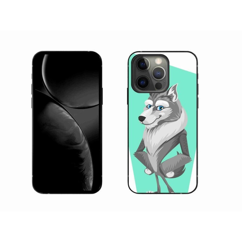 Zselés borítás mmCase iPhone 13 Pro 6.1 - rajzfilm farkashoz