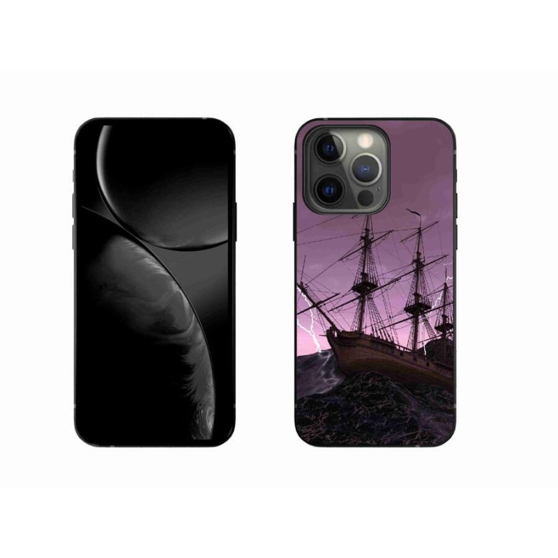 Zselés borítás mmCase iPhone 13 Pro 6.1 készülékhez - hajó a viharban