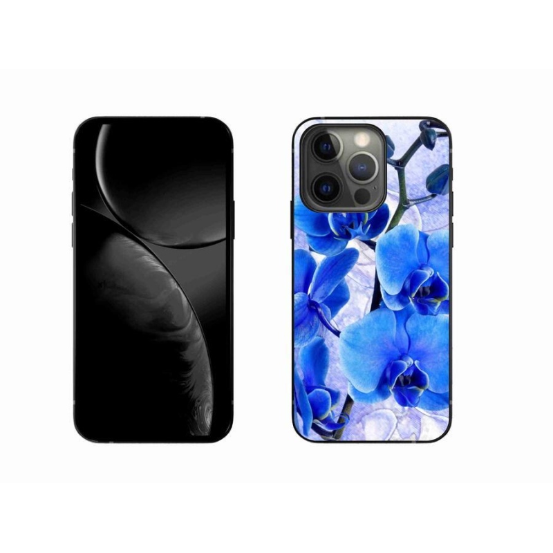 Gél borítás mmCase iPhone 13 Pro 6.1 készülékhez - kék virágok