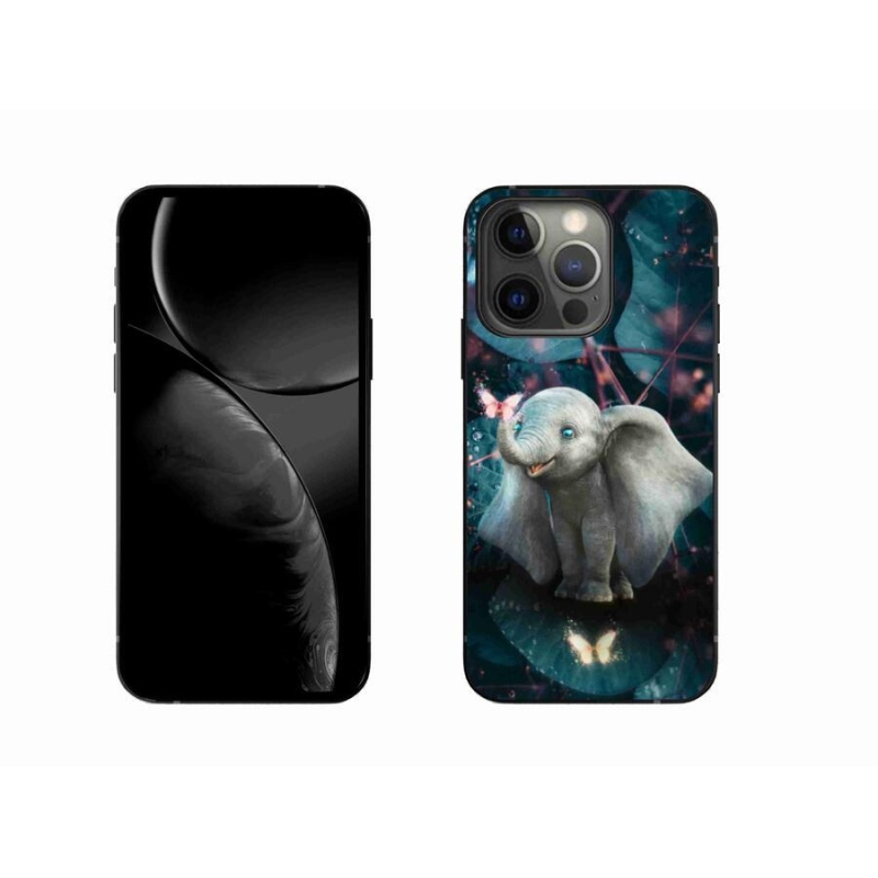 Zselés borítás mmCase iPhone 13 Pro 6.1 készülékhez - aranyos elefánt
