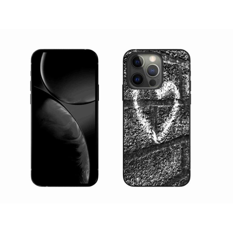 Zselés borítás mmCase iPhone 13 Pro 6.1 készülékhez - szív a falon