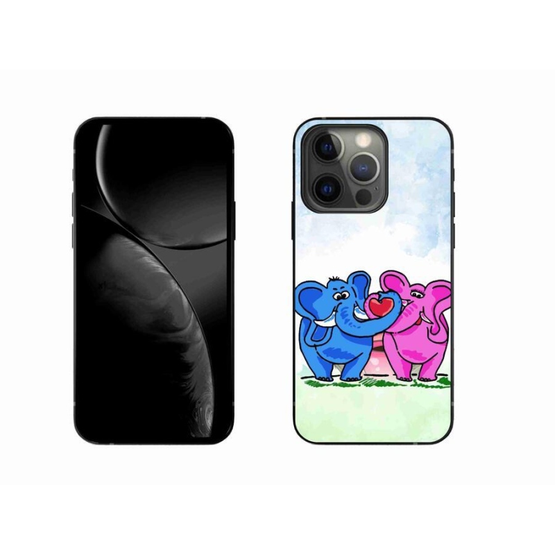 Gél borítás mmCase iPhone 13 Pro 6.1 készülékhez - Szerelmes elefántok