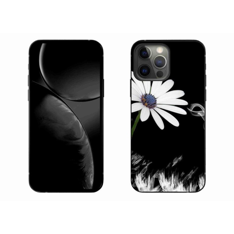 Zselés borítás mmCase iPhone 13 Pro Max 6.7 készülékhez - fehér virág