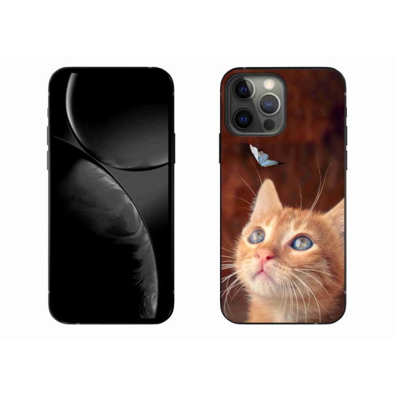 Gél borítás mmCase iPhone 13 Pro Max 6.7 készülékhez - pillangó és cica
