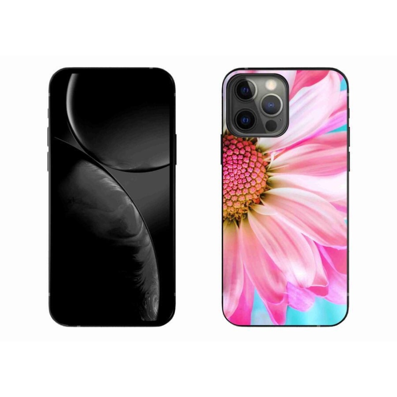 Gél védőhuzat mmCase iPhone 13 Pro Max 6.7 készülékhez - rózsaszín virág