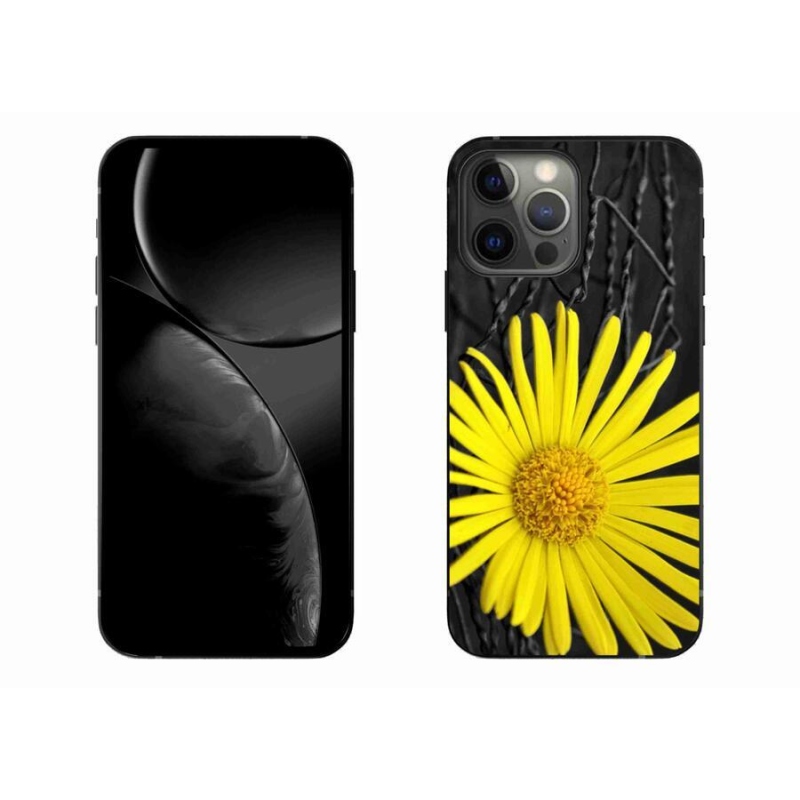 Gél védőhuzat mmCase iPhone 13 Pro Max 6.7 készülékhez - sárga virág