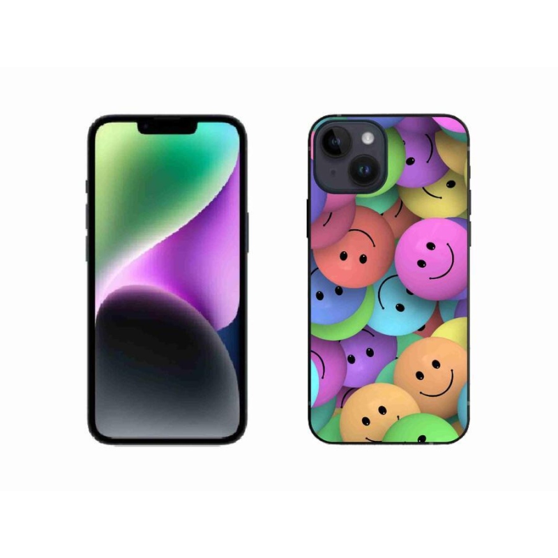 Gél borítás mmCase iPhone 14 készülékhez - színes smiley-k