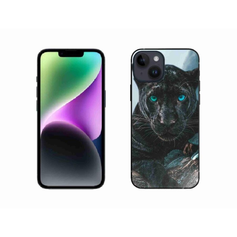Zselés borítás mmCase iPhone 14 készülékhez - fekete párduc