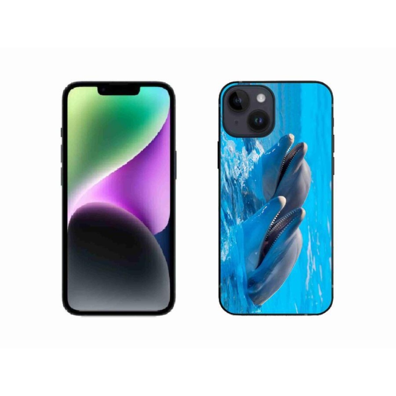 Zselés borítás mmCase iPhone 14 készülékhez - delfinek