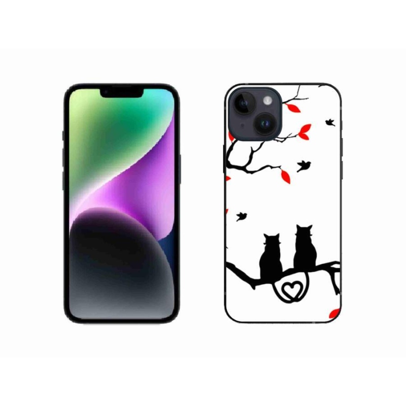 Gél borítás mmCase iPhone 14 készülékhez - macskaszerelem