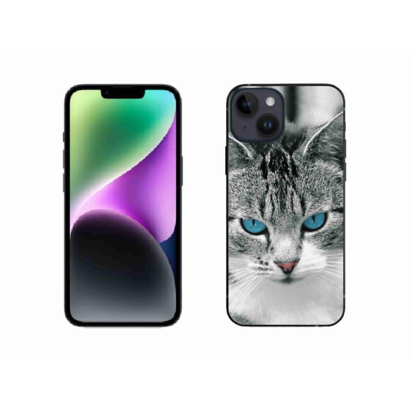 Zselés borítás mmCase iPhone 14 készülékhez - macska nézet 1