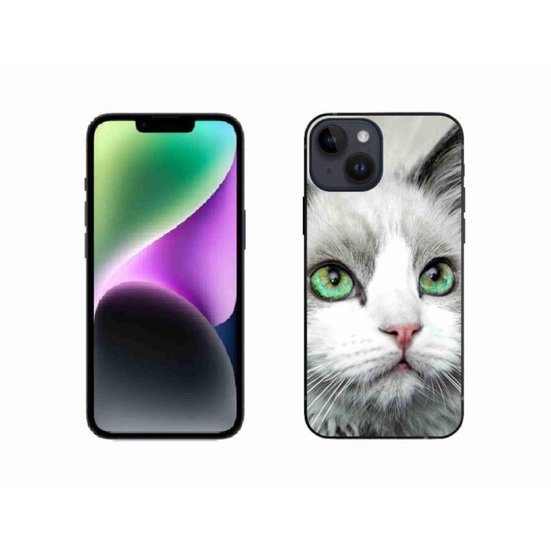 Zselés borítás mmCase iPhone 14 készülékhez - macska nézet