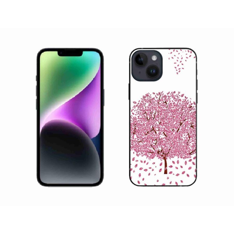 Zselés borítás mmCase iPhone 14 készülékhez - rajzfilmfa levelekkel