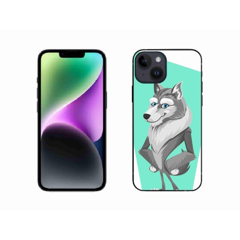 Gél borítás mmCase iPhone 14 készülékhez - rajzfilm farkas